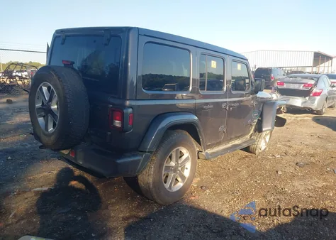 2021 Jeep Wrangler Unlimited Sahara 4X4 z USA, uszkodzony, nr VIN 1C4HJXENXMW714315